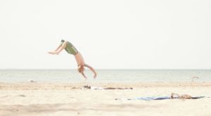 Beach Baclk Flip Four